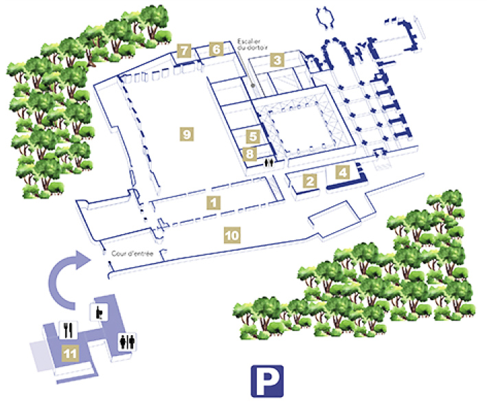 plan abbaye de fontfroide narbonne