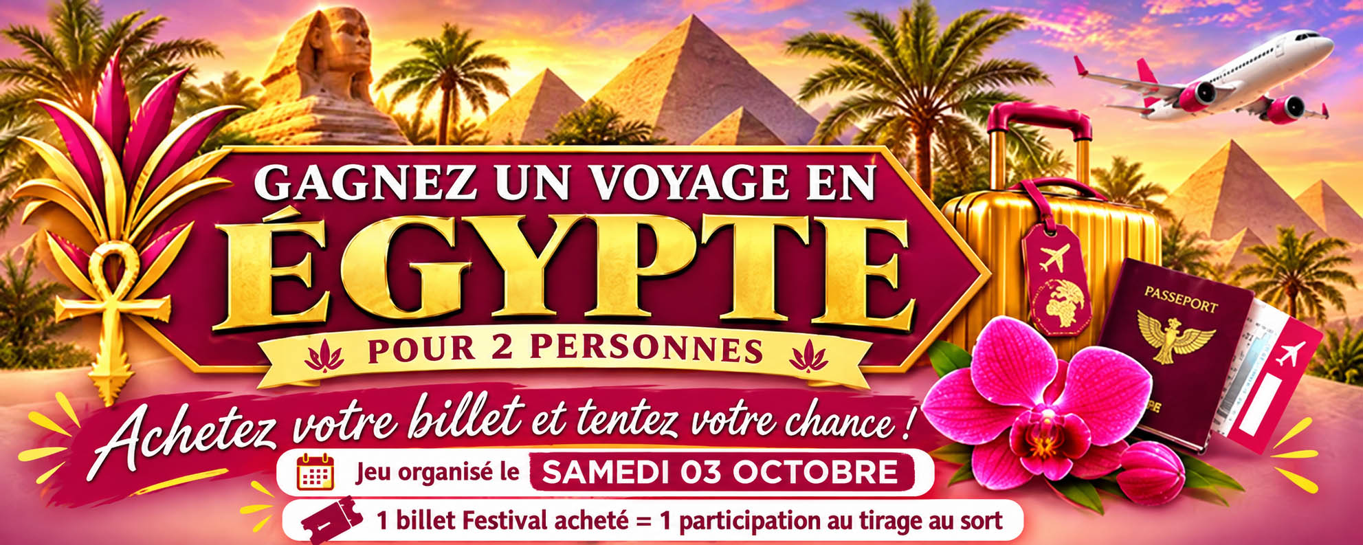VOYAGE EGYPTE FESTIVAL ORCHIDEES